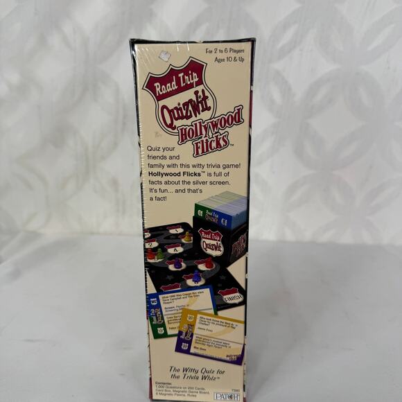 5 for $25| Road Trip QUIZWIT Hollywood Flicks Trivia Game Sealed Brand New - Picture 6 of 6